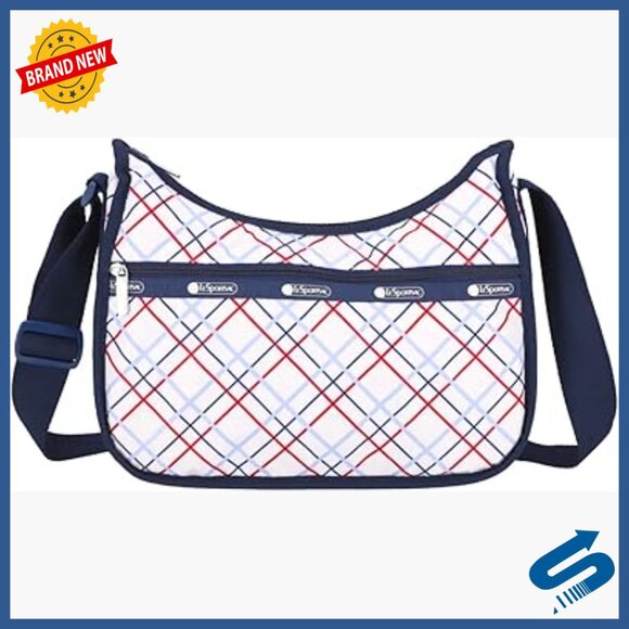 Handbags - Lightweight Recycled Nylon Hobo Crossbody Bag with Cosmetic Bag